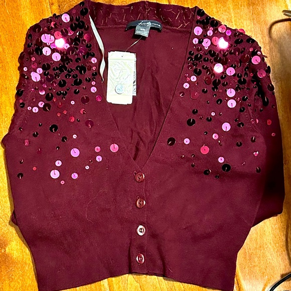 Forever 21 Sequins Cardigan NWT - Picture 3 of 3